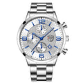 Reloj hombre Luxury Business Men Watchs Stainless Steel Quartz
