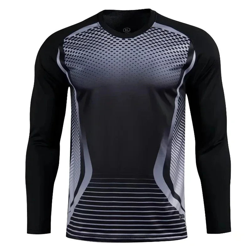 Jersey Deportivo Hombre Manga Larga Transpirable Quick Dry