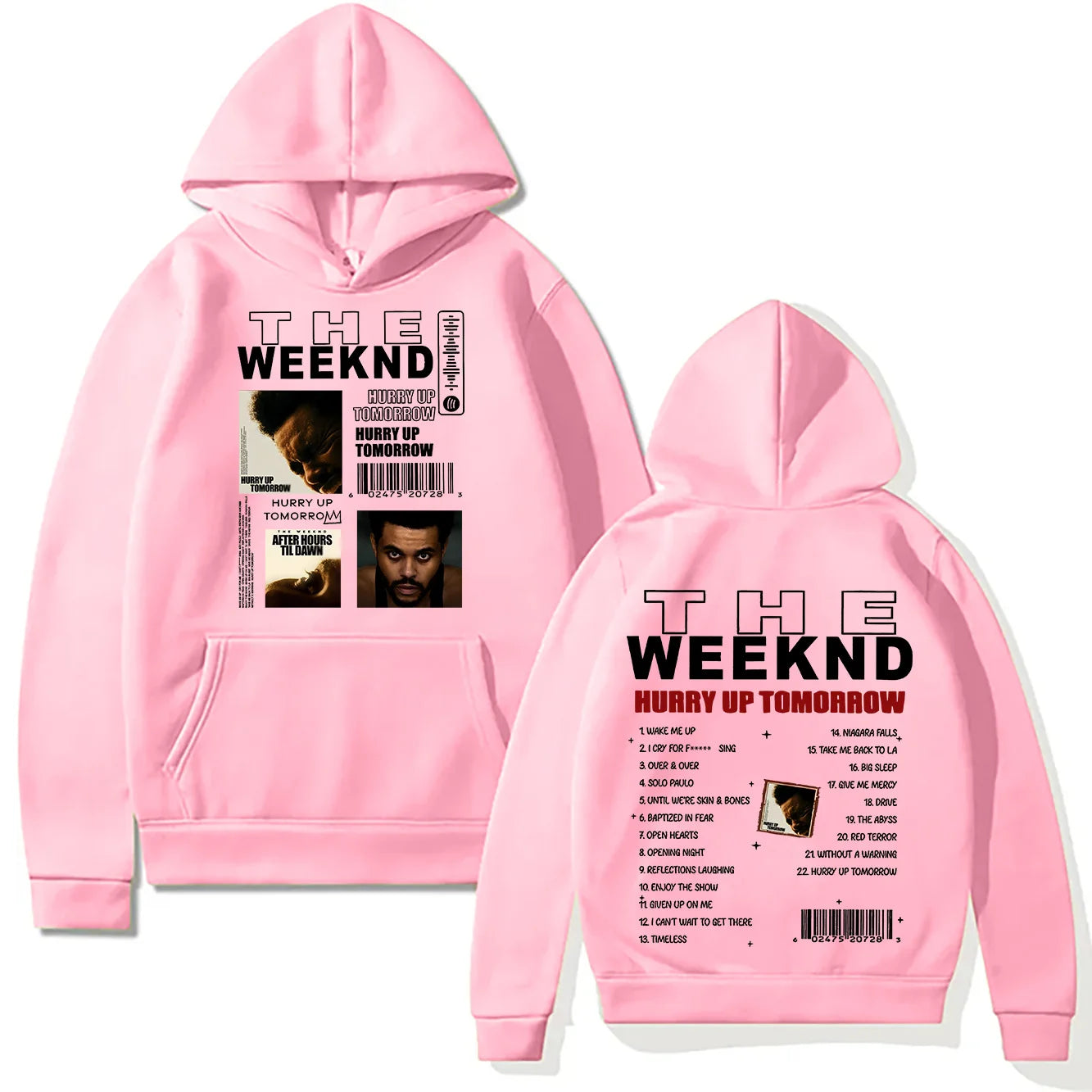 TheWeeknd New Print Hoodies He Weeknd Album Hurry Up Tomorrow Sweatshirt Hip Hop Rock Pullovers Autumn/Winter Unisex Streetwear