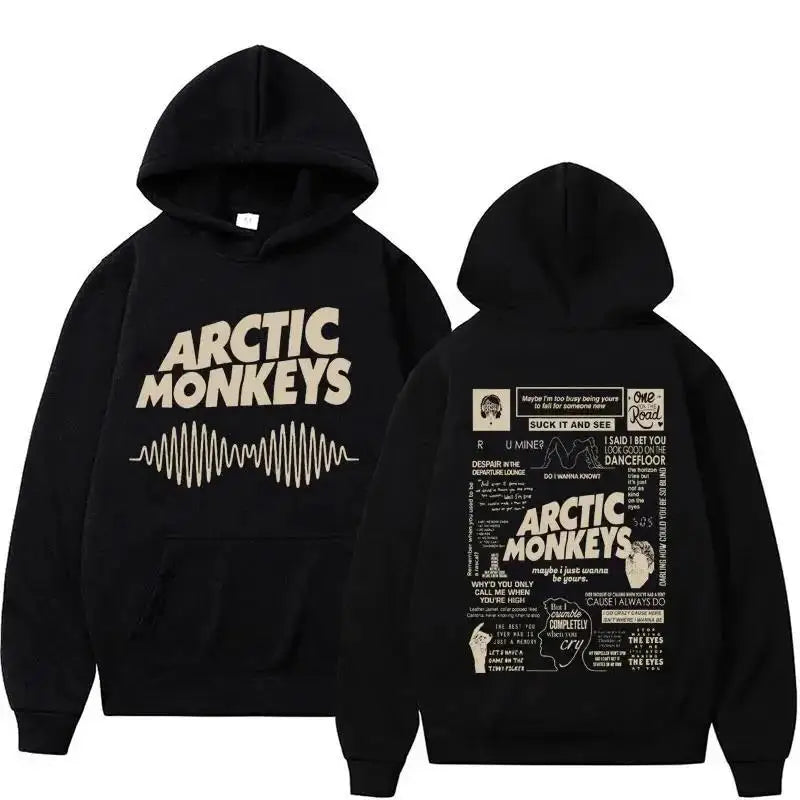 Retro Arctic Monkeys Music Tour Double Sided Print Hoodies M