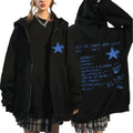 Hit Me Hard and Soft 2024 Tour Zip Up Hoodie – Chaqueta Unisex Oversize con Cierre y Forro Polar Streetwear