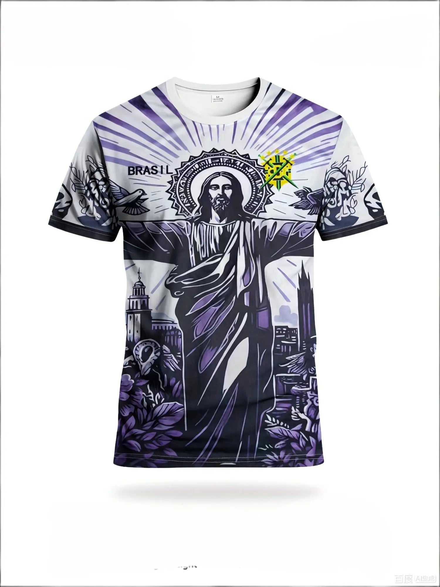Jersey Brasil Hombre Rio De Janeiro Soccer Style Deportiva Casual