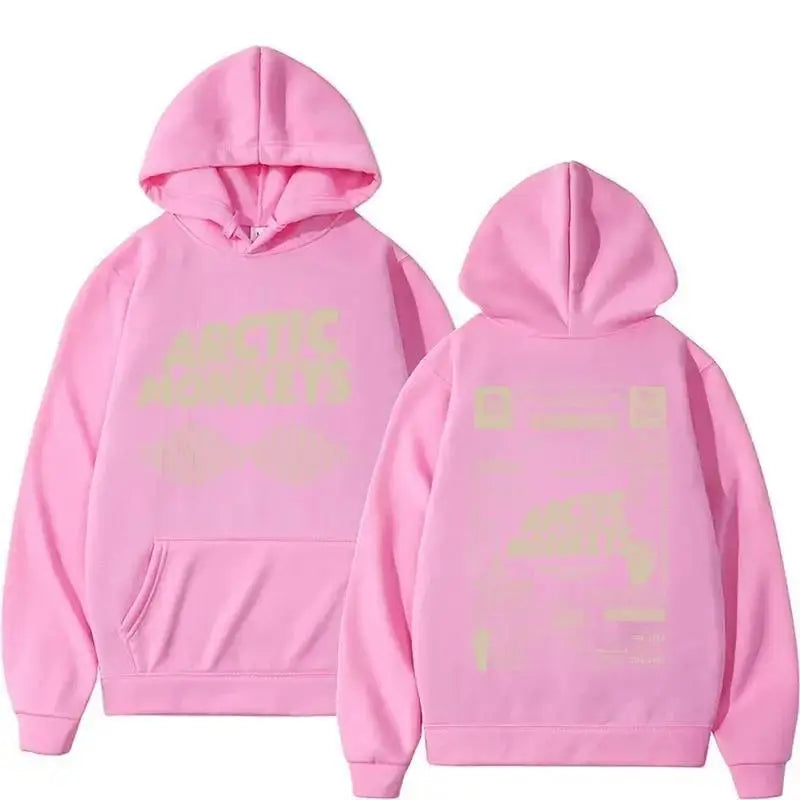 Retro Arctic Monkeys Music Tour Double Sided Print Hoodies M