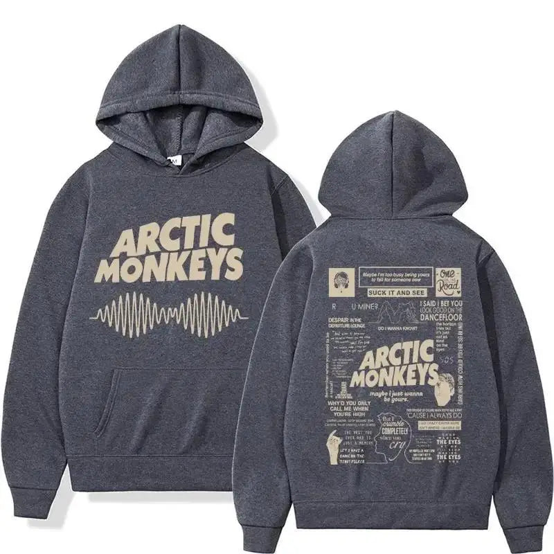 Retro Arctic Monkeys Music Tour Double Sided Print Hoodies M