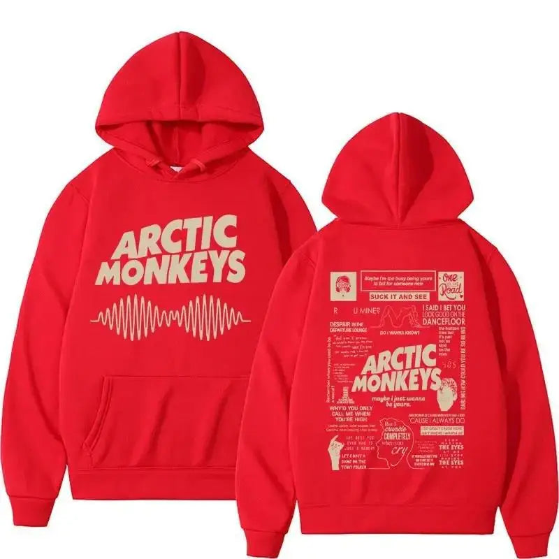 Retro Arctic Monkeys Music Tour Double Sided Print Hoodies M