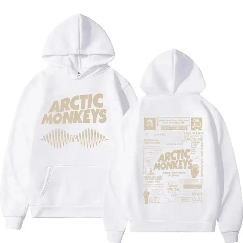 Retro Arctic Monkeys Music Tour Double Sided Print Hoodies M