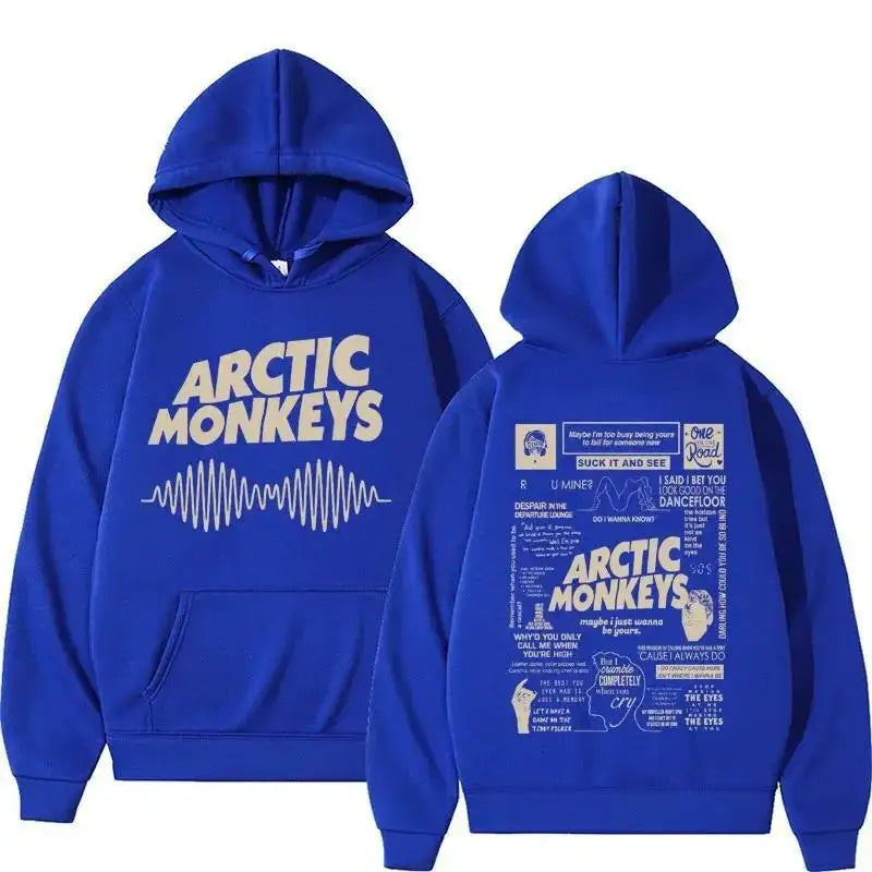 Retro Arctic Monkeys Music Tour Double Sided Print Hoodies M