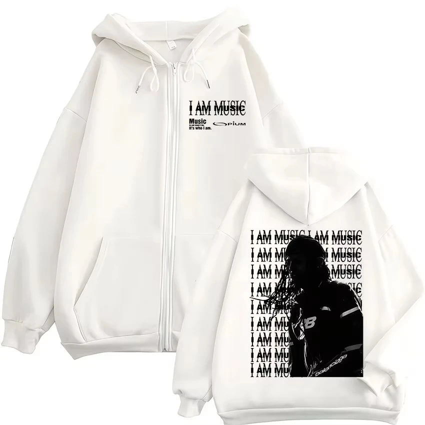 Rapper Playboi Carti I AM MUSIC Zipper Hoodies