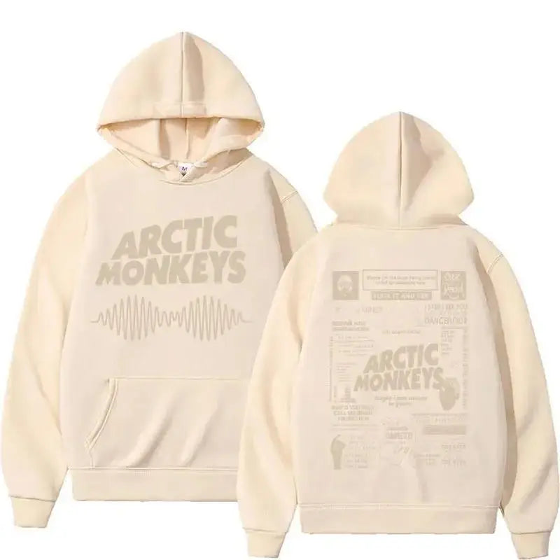 Retro Arctic Monkeys Music Tour Double Sided Print Hoodies M